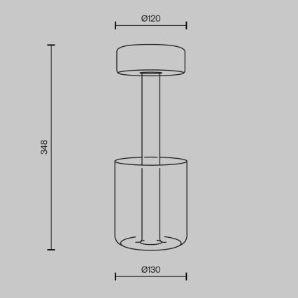 Maytoni MOD229TL-L3B3K3 - LED przenośna lampka stołowa z regulacją jasności, ładowalna LED/3W/5V 2200-4000K 2000 mAh czarno-szara