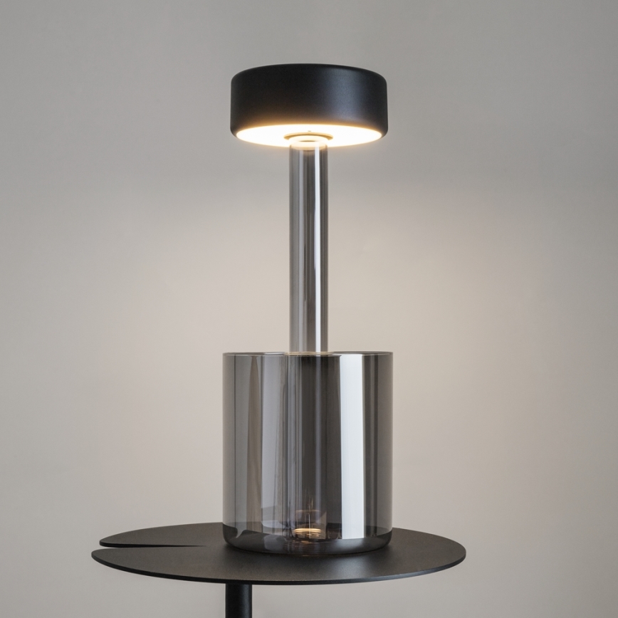 Maytoni MOD229TL-L3B3K3 - LED Ściemn. akumulatorowa przenośna Lampa stołowa LED/3W/5V 2200-4000K czarne/szare