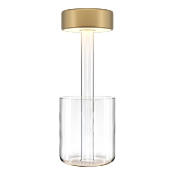 Maytoni MOD229TL-L3G3K1 - LED Ściemn. akumulatorowa przenośna Lampa stołowa LED/3W/5V 2200-4000K zl./przezroczysty