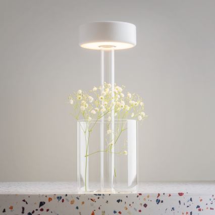 Maytoni MOD229TL-L3W3K1 - LED Ściemnialna ładowalna przenośna lampa stołowa LED/3W/5V 2200-4000K biały/przezroczysty