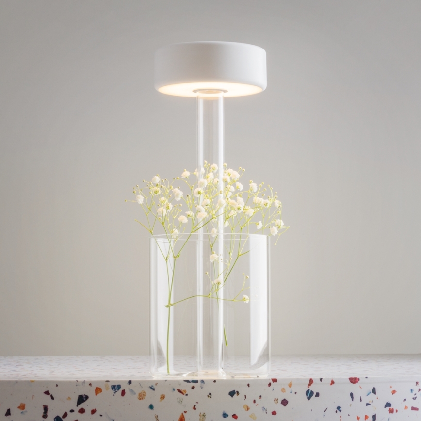 Maytoni MOD229TL-L3W3K1 - LED Ściemnialna ładowalna przenośna lampa stołowa LED/3W/5V 2200-4000K biały/przezroczysty