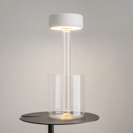 Maytoni MOD229TL-L3W3K1 - LED Ściemnialna ładowalna przenośna lampa stołowa LED/3W/5V 2200-4000K biały/przezroczysty