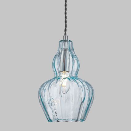 Maytoni MOD238-PL-01-BL - Żyrandol na lince EUSTOMA 1xE14/40W/230V niebieski