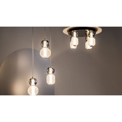 Maytoni MOD273CL-L60CH3K - LED Plafon DROP 4xLED/15W/230V śr. 43 cm chrom błyszczący