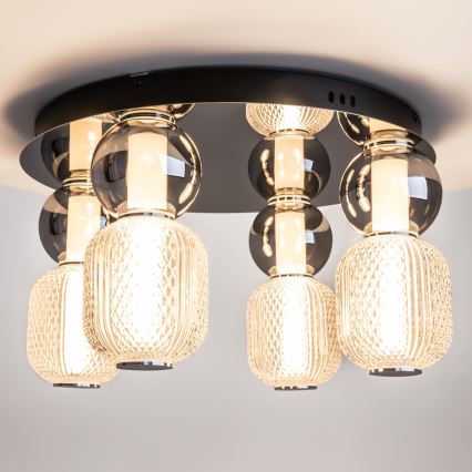 Maytoni MOD273CL-L60CH3K - LED Plafon DROP 4xLED/15W/230V śr. 43 cm chrom błyszczący