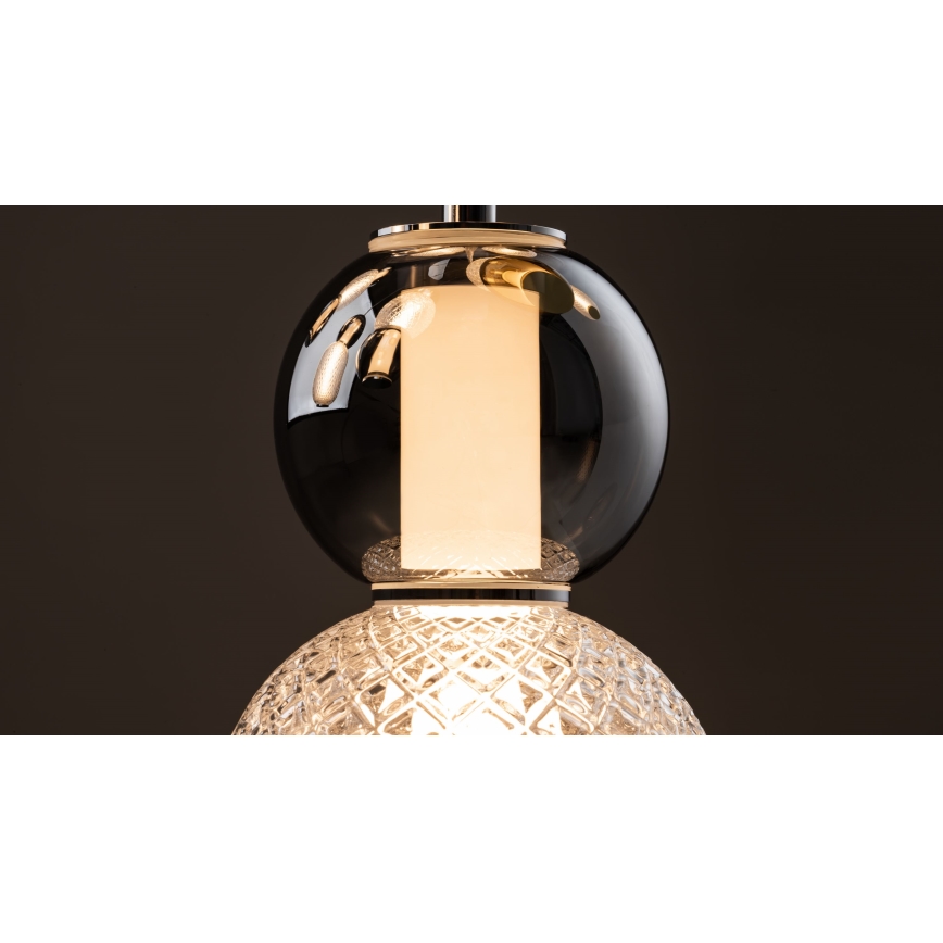 Maytoni MOD273CL-L60CH3K - LED Plafon DROP 4xLED/15W/230V śr. 43 cm chrom błyszczący