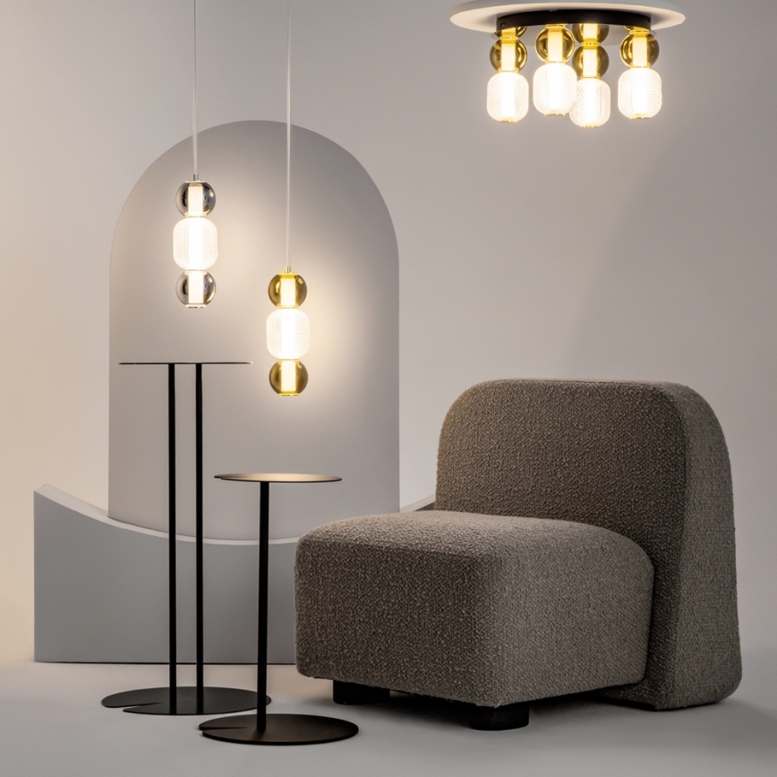 Maytoni MOD273CL-L60G3K - LED Plafon DROP 4xLED/15W/230V śr. 43 cm złoty
