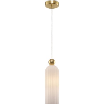 Maytoni MOD302PL-01W - Żyrandol na lince ANTIC 1xE14/40W/230V złoty/biały