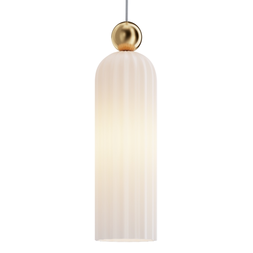 Maytoni MOD302PL-01W - Żyrandol na lince ANTIC 1xE14/40W/230V złoty/biały