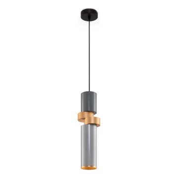 Maytoni MOD303PL-01CFL2 - Żyrandol na lince PALETTE 1xGU10/40W/230V szary/złoty