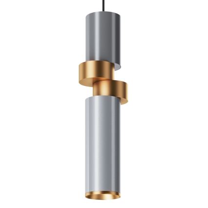 Maytoni MOD303PL-01CFL2 - Żyrandol na lince PALETTE 1xGU10/40W/230V szary/złoty