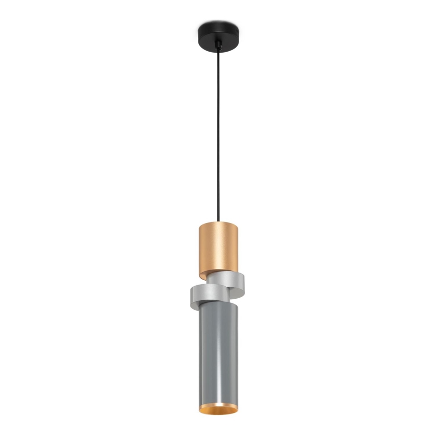 Maytoni MOD303PL-01CFL3 - Żyrandol na lince PALETTE 1xGU10/40W/230V złoty/szary