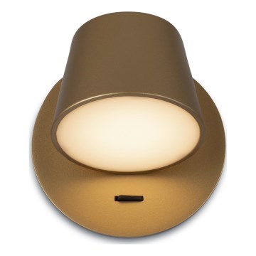 Maytoni MOD421WL-L6BS3K - LED Kinkiet PIXEL LED/7W/230V 3000K złoty