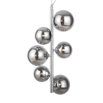 Maytoni MOD545PL-06CH - Żyrandol na lince DALLAS 6xG9/28W/230V chrom błyszczący