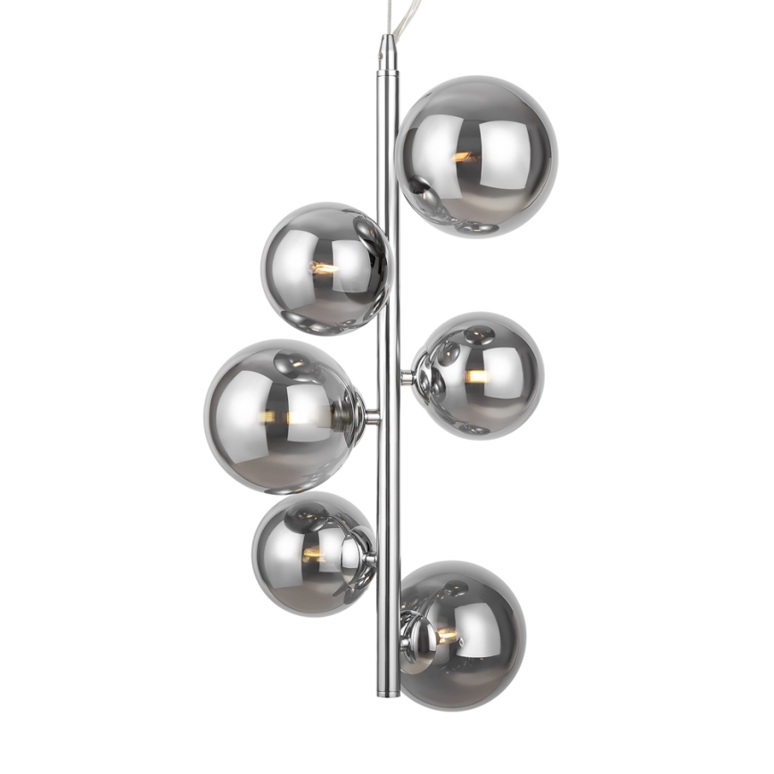 Maytoni MOD545PL-06CH - Żyrandol na lince DALLAS 6xG9/28W/230V chrom błyszczący