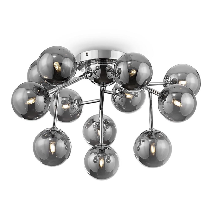 Maytoni MOD545PL-12CH - Żyrandol natynkowy DALLAS 12xG9/28W/230V chrom błyszczący