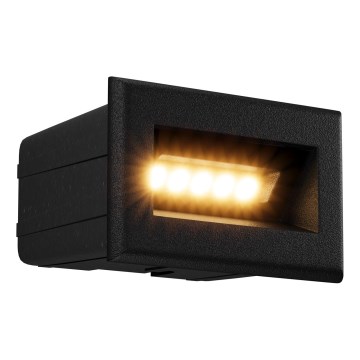 Maytoni O045SL-L3B3K - LED zewnętrzna wbudowana lampa BOSCA LED/3W/230V 3000K IP65 czarny