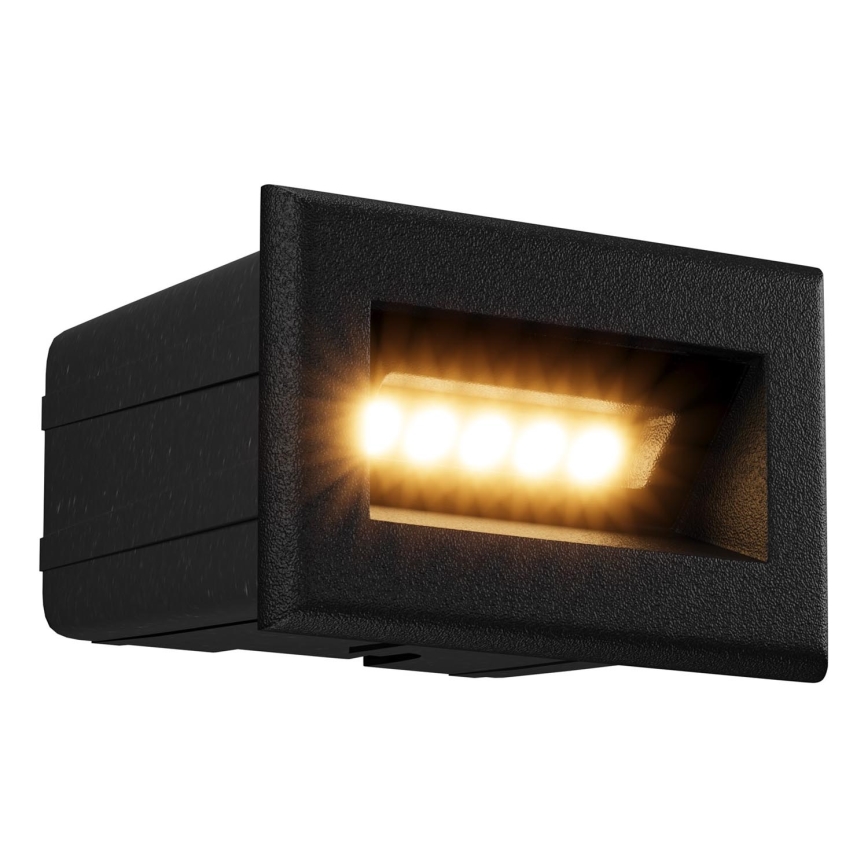 Maytoni O045SL-L3B3K - LED zewnętrzna wbudowana lampa BOSCA LED/3W/230V 3000K IP65 czarny