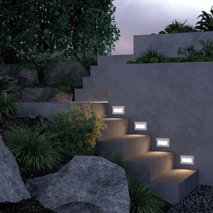 Maytoni O045SL-L3W3K - LED zewnętrzna wbudowana lampa BOSCA LED/3W/230V 3000K IP65 biały