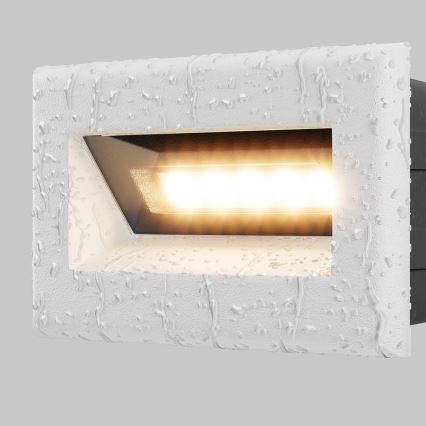 Maytoni O045SL-L3W3K - LED zewnętrzna wbudowana lampa BOSCA LED/3W/230V 3000K IP65 biały