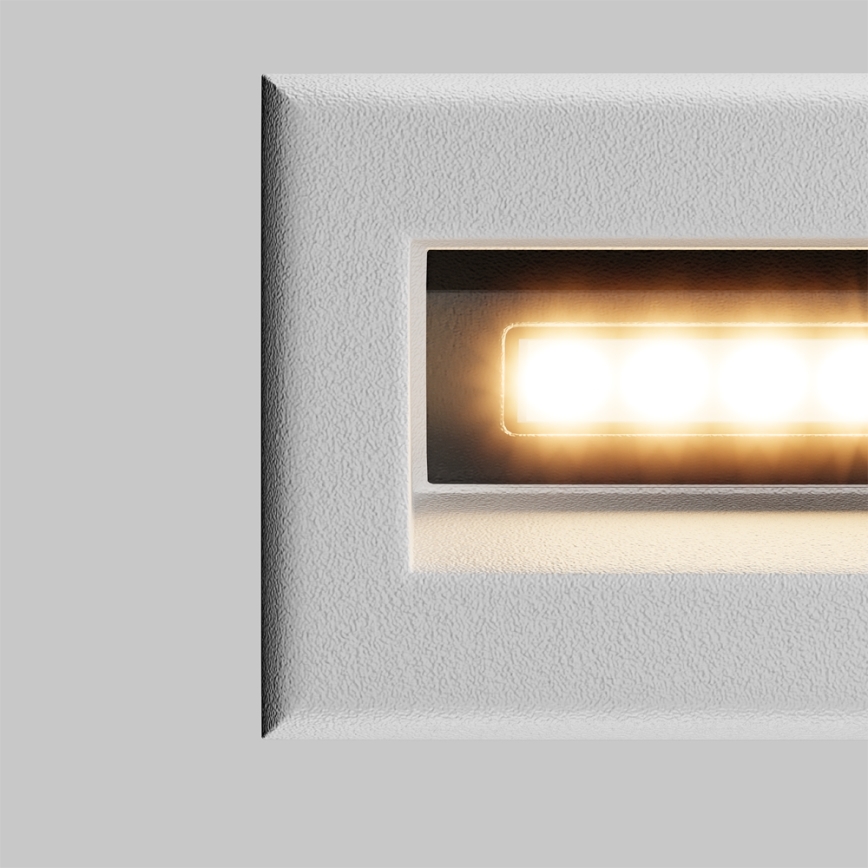 Maytoni O045SL-L3W3K - LED zewnętrzna wbudowana lampa BOSCA LED/3W/230V 3000K IP65 biały