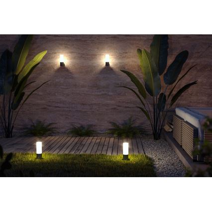 Maytoni O418FL-01B - Lampa zewnętrzna WILLIS 1xE27/60W/230V 30 cm IP54 czarny