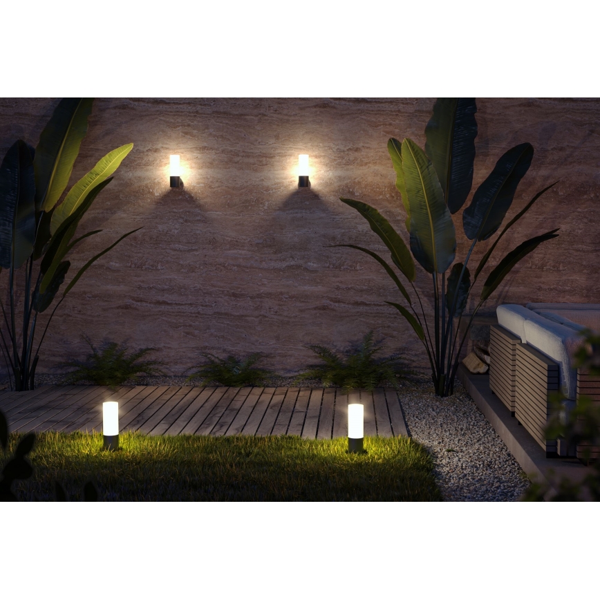 Maytoni O418FL-01B - Lampa zewnętrzna WILLIS 1xE27/60W/230V 30 cm IP54 czarny