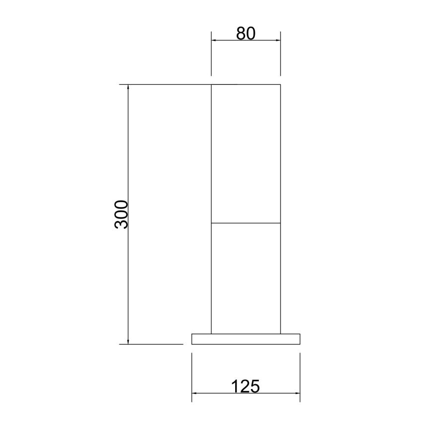 Maytoni O418FL-01B - Lampa zewnętrzna WILLIS 1xE27/60W/230V 30 cm IP54 czarny