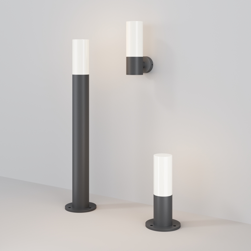 Maytoni O418FL-01GR1 - Lampa zewnętrzna WILLIS 1xE27/60W/230V 80 cm IP54 antracyt