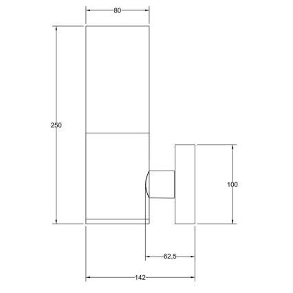 Maytoni O418WL-01B - Kinkiet zewnętrzny WILLIS 1xE27/60W/230V IP54 czarny