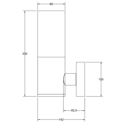 Maytoni O418WL-01GR - Kinkiet zewnętrzny WILLIS 1xE27/60W/230V IP54 antracyt