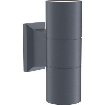 Maytoni O574WL-02GR - Kinkiet zewnętrzny BOWERY 2xGU10/50W/230V IP54 antracyt