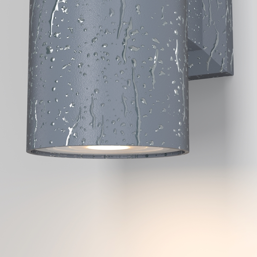 Maytoni O574WL-02GR - Kinkiet zewnętrzny BOWERY 2xGU10/50W/230V IP54 antracyt