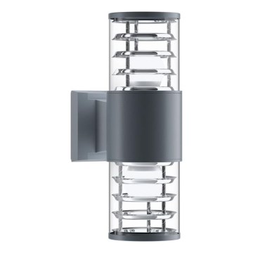 Maytoni O576WL-02GR - Kinkiet zewnętrzny BRONX 2xE27/60W/230V IP54 antracyt