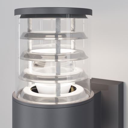 Maytoni O576WL-02GR - Kinkiet zewnętrzny BRONX 2xE27/60W/230V IP54 antracyt