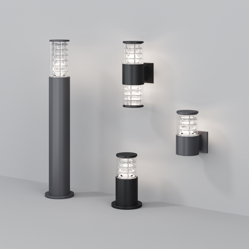 Maytoni O576WL-02GR - Kinkiet zewnętrzny BRONX 2xE27/60W/230V IP54 antracyt