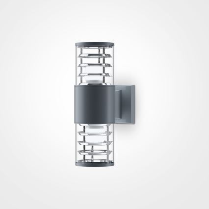 Maytoni O576WL-02GR - Kinkiet zewnętrzny BRONX 2xE27/60W/230V IP54 antracyt