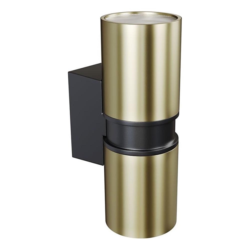 Maytoni O582WL-02BS - Kinkiet zewnętrzny BOWERY 2xGU10/50W/230V IP54 mosiądz