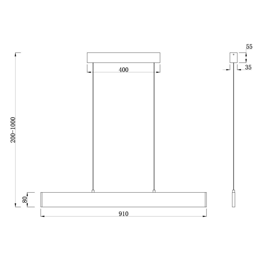 Maytoni P010PL-L23G3K - LED Żyrandol na lince STEP LED/23W/230V 3000K 91 cm złoty