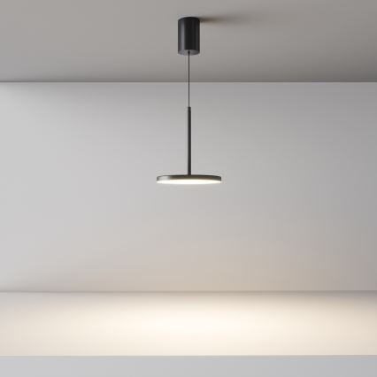 Maytoni P076PL-L12W3K-B - LED Żyrandol na lince PLATO LED/12W/230V 3000K czarny
