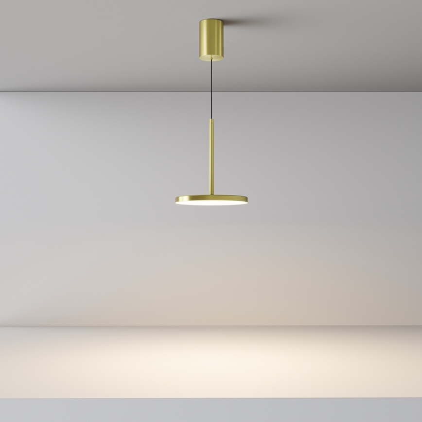 Maytoni P076PL-L12W3K-BS - LED Żyrandol na lince PLATO LED/12W/230V 3000K złoty