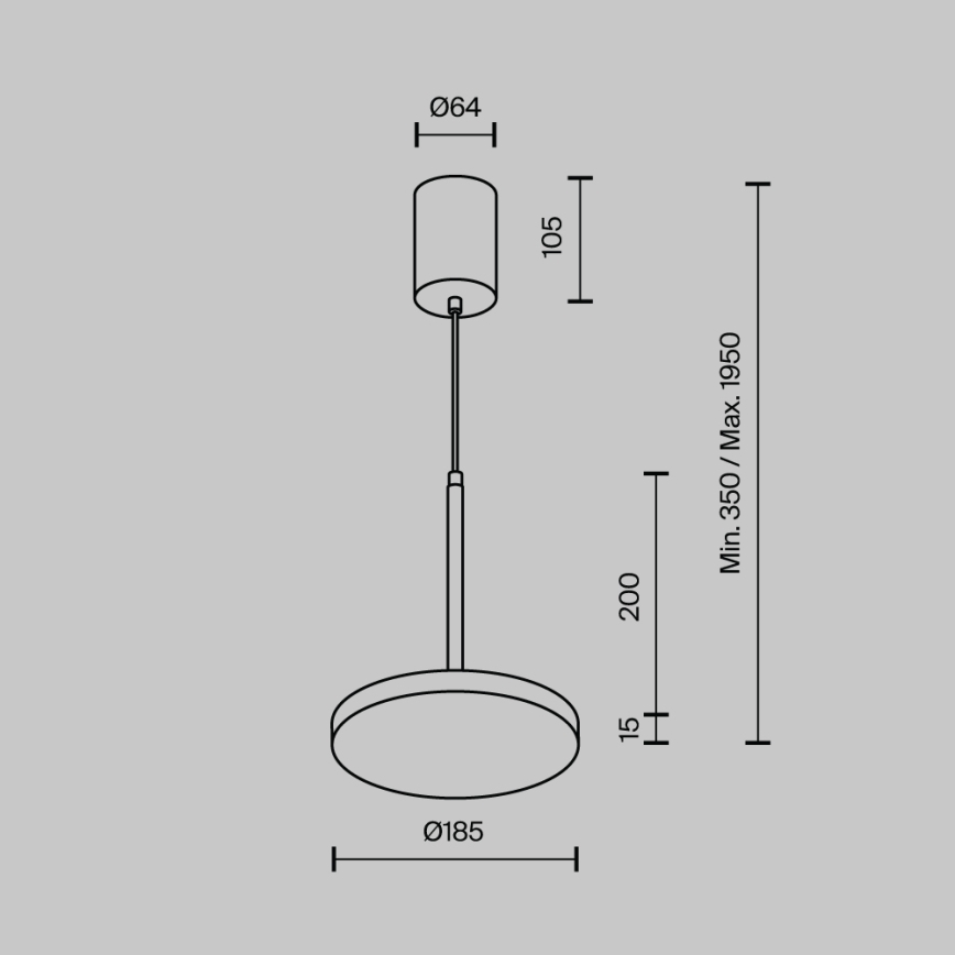 Maytoni P076PL-L12W3K-W - LED Żyrandol na lince PLATO LED/12W/230V 3000K biały
