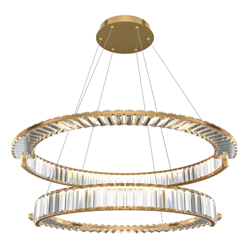 Maytoni P097PL-L90G4K - LED Żyrandol na lince KRONE LED/90W/230V CRI 90 śr. 80,5 cm złoty