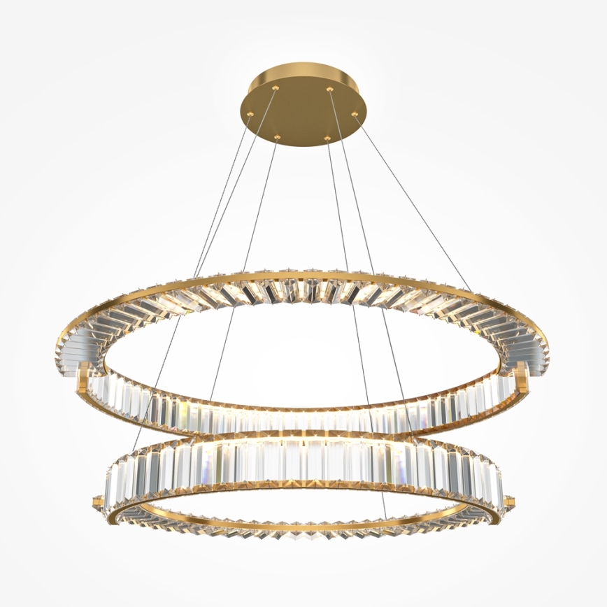 Maytoni P097PL-L90G4K - LED Żyrandol na lince KRONE LED/90W/230V CRI 90 śr. 80,5 cm złoty