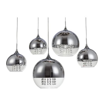 Maytoni P140-PL-170-5-N - Żyrandol na lince FERMI 5xE27/60W/230V chrom błyszczący