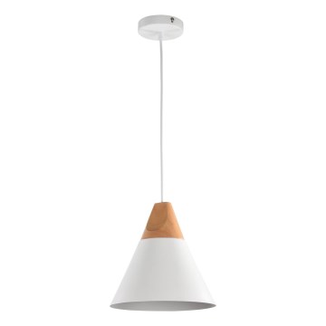 Maytoni P359-PL-01-W - Żyrandol na lince BICONES 1xE27/60W/230V śr. 22 cm biały/beżowy