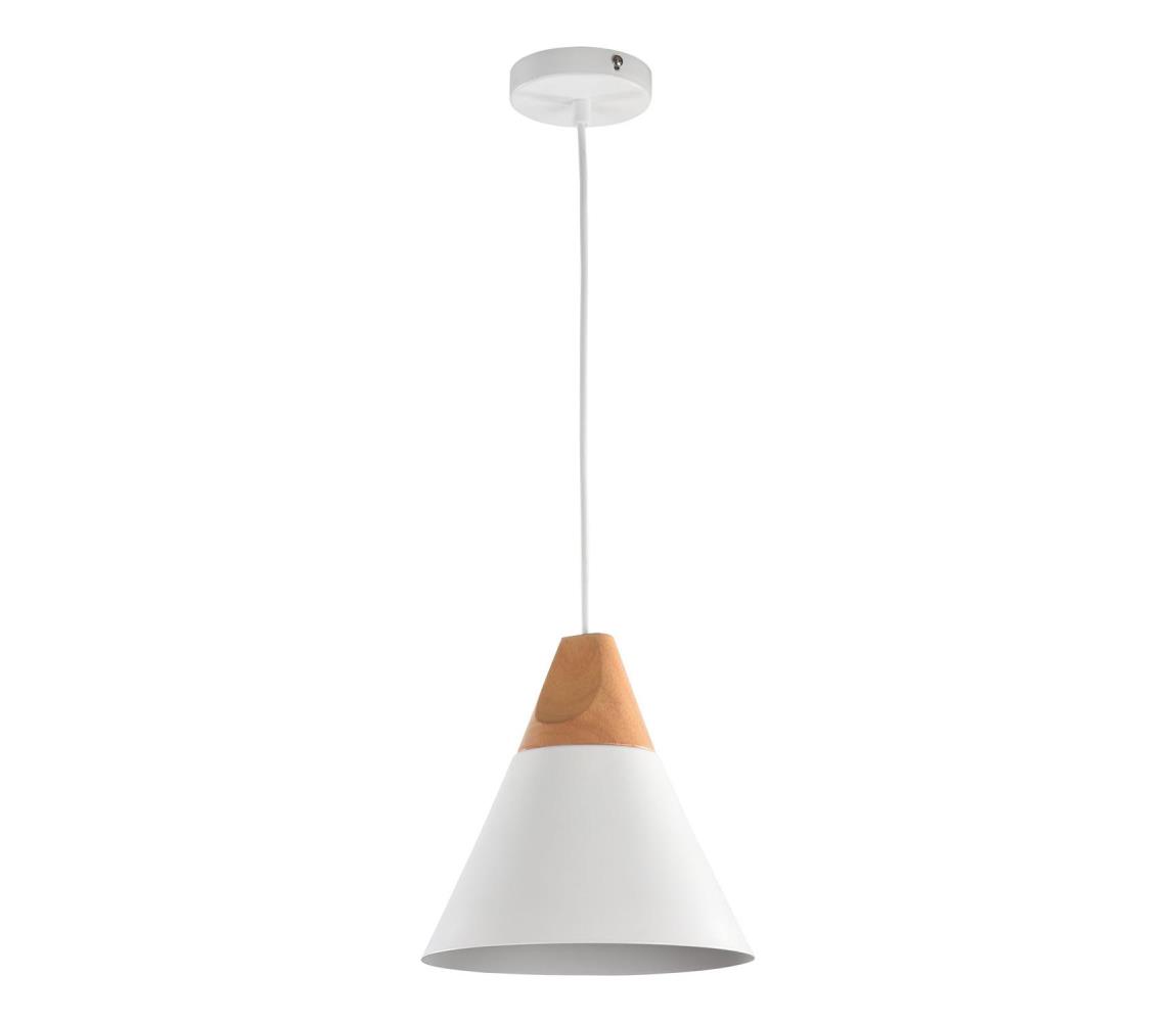 Maytoni P359-PL-01-W -Żyrandol na lince BICONES 1xE27/60W/230V śr. 22cm biały/beżowy