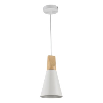 Maytoni P359-PL-140-W - Żyrandol na lince BICONES 1xE27/60W/230V śr. 14 cm biały/beżowy