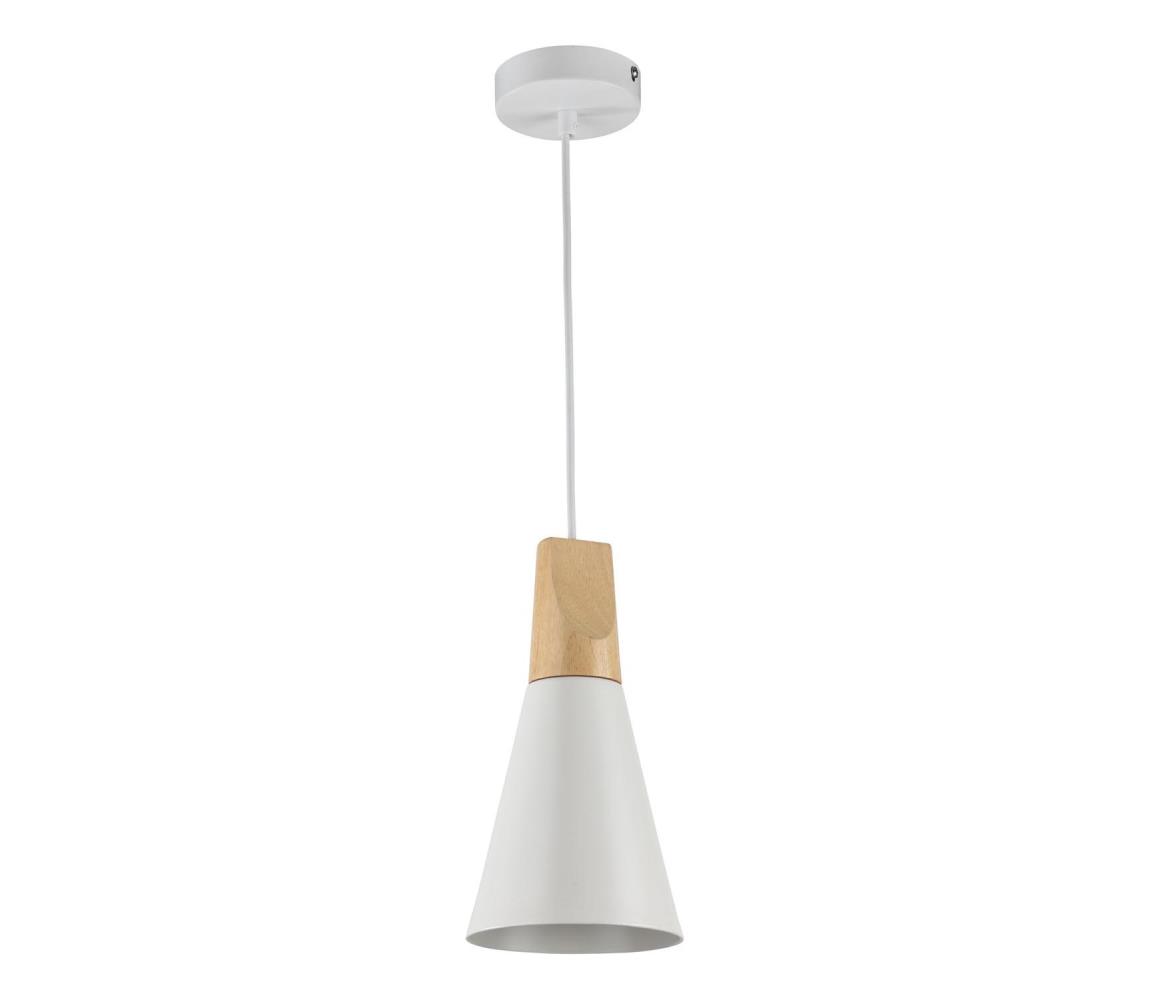 Maytoni P359-PL-140-W-Żyrandol na lince BICONES 1xE27/60W/230V śr. 14cm biały/beżowy