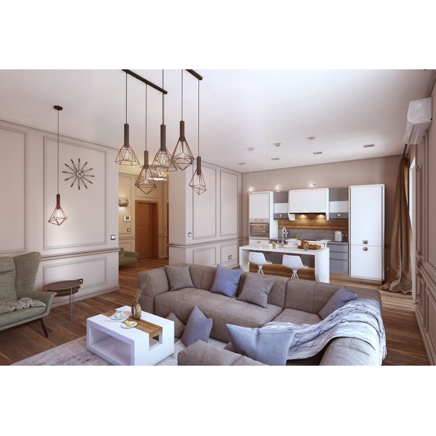 Maytoni T021-01-B -  Żyrandol na lince PAJĄK 1xE27/60W/230V